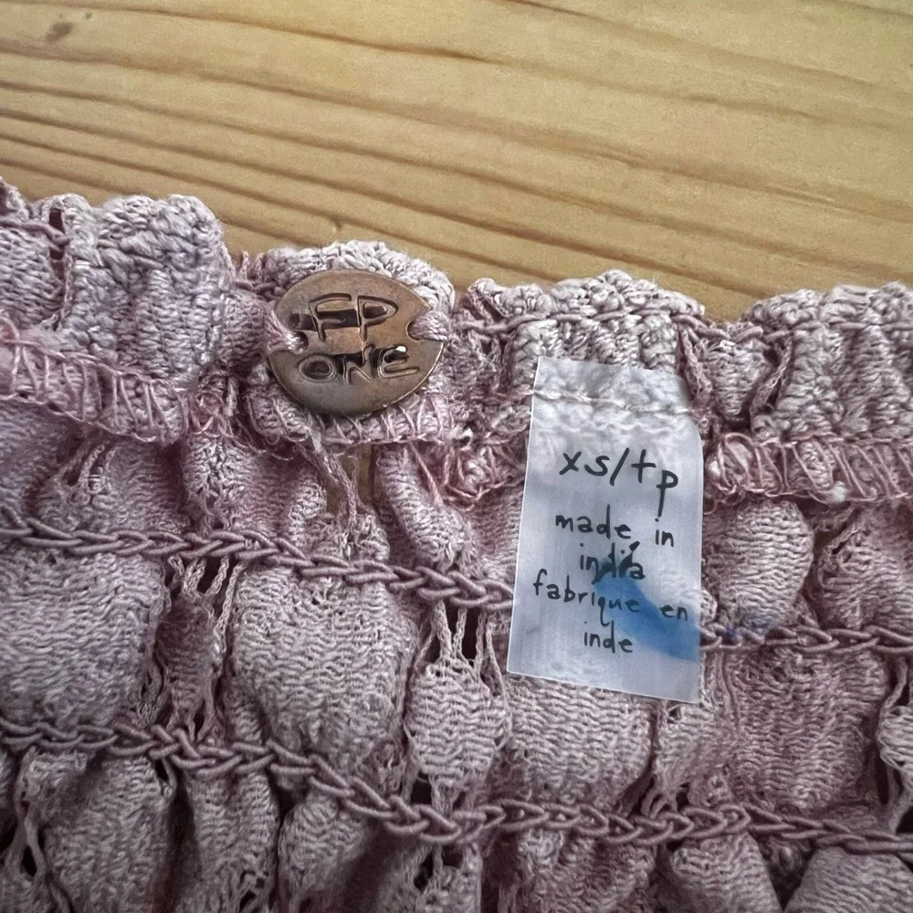 Free People FP One Adella Burnout Dress Pink NWOT JB - Picture 6 of 12